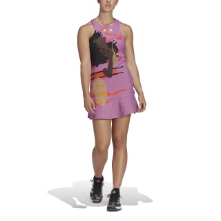 adidas Tenniskleid Y-Dress New York (schmal, integrierte Tight und Sport-BH) violett Damen